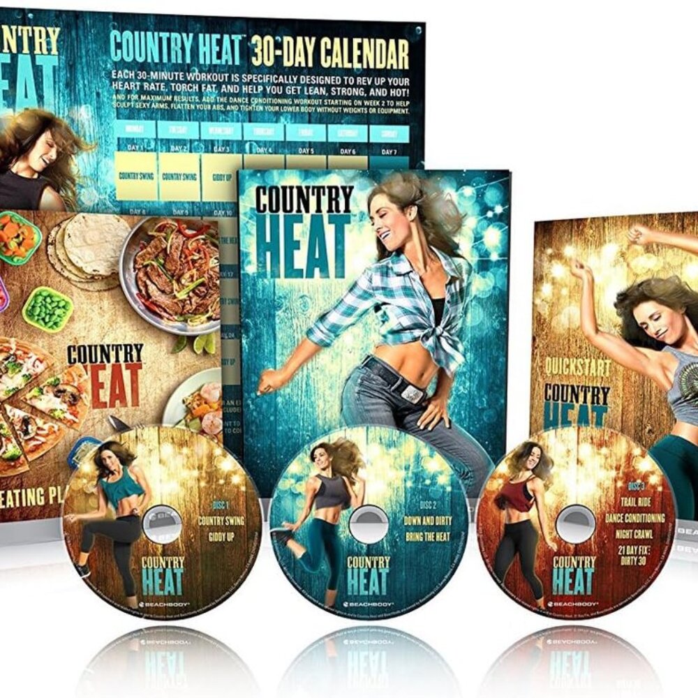 New COUNTRY HEAT Dance Workout 5 DELUXE DVD SET~ Burn away the fat the FUN way!